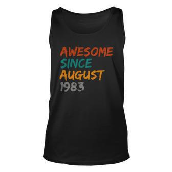 Awesome Since August V14 Unisex Tank Top - Monsterry DE