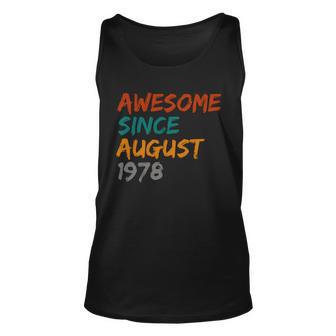 Awesome Since August V22 Unisex Tank Top - Monsterry UK