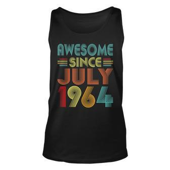 Awesome Since July 1964 Vintage 58 Years Old 58Th Birthday Unisex Tank Top - Seseable