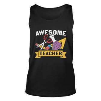 Awesome Teacher Proud Chemistry Graphic Plus Size Shirt For Teach Unisex Tank Top - Thegiftio UK