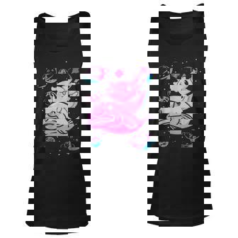 Axolotl Kawaii Blobfish Men Women Tank Top Graphic Print Unisex - Thegiftio