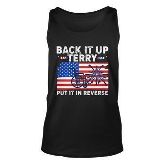 Back It Up Terry Put It In Reverse Funny Fireworks Unisex Tank Top - Monsterry UK