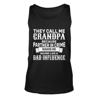 Bad Influence Grandpa Tshirt Unisex Tank Top - Monsterry AU