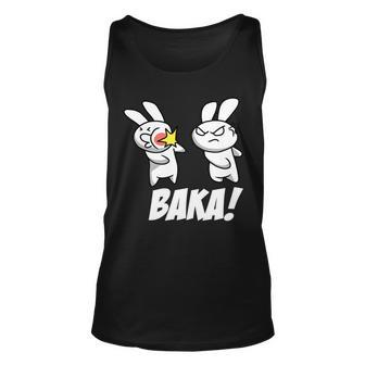 Baka Rabbit Slap Funny Anime Tshirt Unisex Tank Top - Monsterry