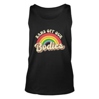 Bans Off Out Bodies Pro Choice Abortiong Rights Reproductive Rights Retro Unisex Tank Top - Monsterry