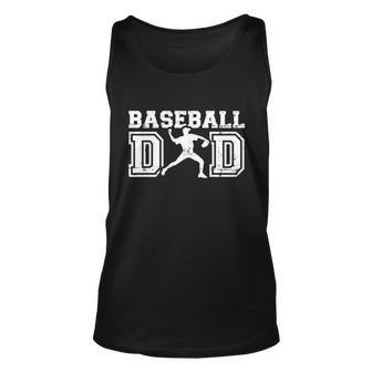 Baseball Dad Gift For Fathers Day Unisex Tank Top - Monsterry UK