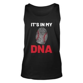 Baseball Player Its In My Dna For Softball Tee Ball Sports Gift Unisex Tank Top - Monsterry