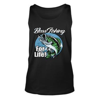 Bass Fishing For Life Unisex Tank Top - Monsterry