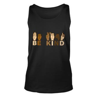 Be Kind Sign Language Tshirt Unisex Tank Top - Monsterry CA