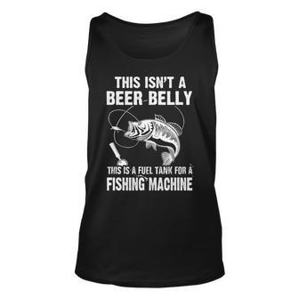 Beer Belly - Fuel Tank For A Fishing Machine Unisex Tank Top - Seseable