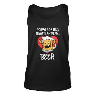 Beer Funny Valentines Day Drinking Unisex Tank Top - Monsterry AU