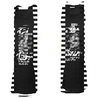 Being Dad Is An Honor Being Papa Is Priceless V2 Unisex Tank Top - Thegiftio UK