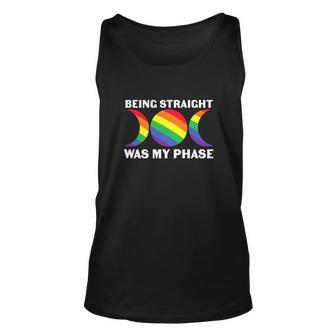 Being Straight Was My Phase Funny Lgbtq Flag Unisex Tank Top - Monsterry