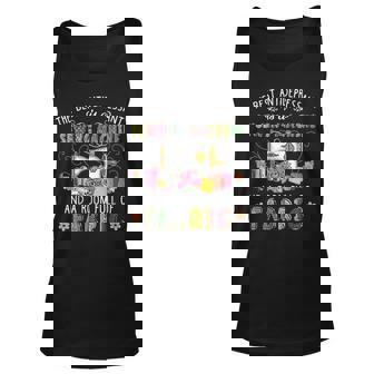 Best Antidepressant Is Sewing Machine & Room Full Of Fabric Unisex Tank Top - Seseable