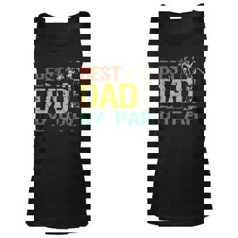 Best Dad By Par Daddy Golf Lover Golfer Father Unisex Tank Top - Thegiftio UK