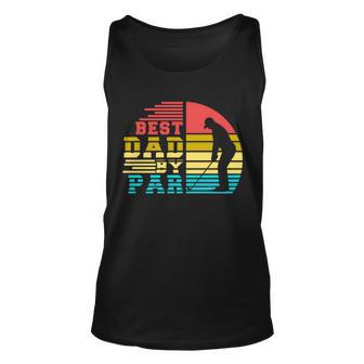 Best Dad By Par Retro Sunset Tshirt Unisex Tank Top - Monsterry UK