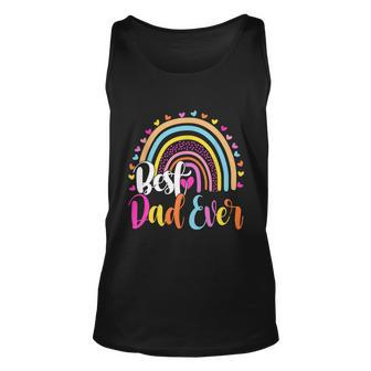 Best Dad Ever Rainbow Funny Fathers Day From Daughters Girls Gift V3 Unisex Tank Top - Monsterry