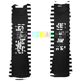 Best Lesbian Aunt Ever Lgbt Gay Graphic Design Printed Casual Daily Basic Unisex Tank Top - Thegiftio UK