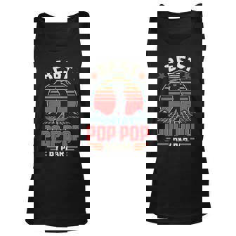Best Pop Pop By Par Golf Vintage V2 Unisex Tank Top - Thegiftio UK