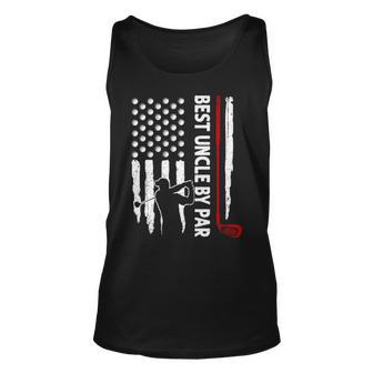 Best Uncle By Par American Flag Golf Gift V2 Unisex Tank Top - Thegiftio