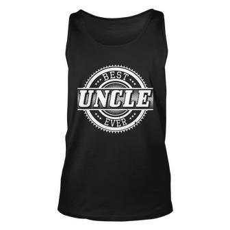 Best Uncle Ever Badge Unisex Tank Top - Thegiftio