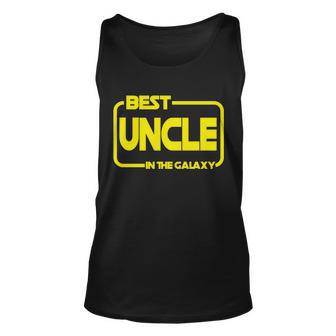 Best Uncle In The Galaxy Funny Unisex Tank Top - Thegiftio