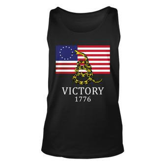 Betsy Ross Flag Dont Tread On Me 13 Colonies Unisex Tank Top - Monsterry CA