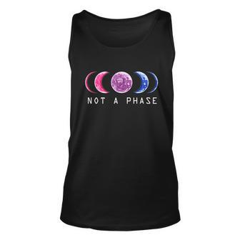 Bi Pride Not A Phase Bisexual Pride Moon Lgbt V2 Unisex Tank Top - Monsterry