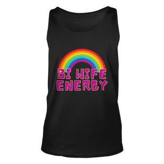 Bi Wife Energy Lgbtq Support V2 Unisex Tank Top - Monsterry