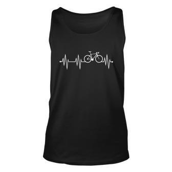 Bicycle Heartbeat Cycling For Cyclist Unisex Tank Top - Monsterry AU