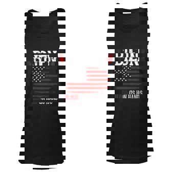 Biden Blood On His Hands V2 Unisex Tank Top - Thegiftio UK