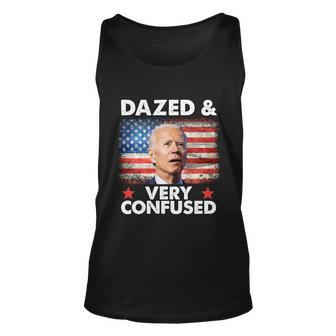 Biden Dazed And Very Confused Funny Vintage Tshirt Unisex Tank Top - Monsterry AU