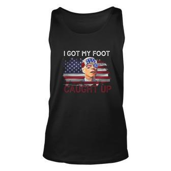Biden Falls Off His Bike I Got My Foot Caught Up Bicycle Unisex Tank Top - Monsterry AU