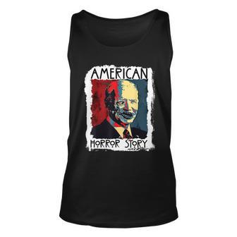 Biden Horror American Zombie Story Halloween Retro Vintage Graphic Design Printed Casual Daily Basic Unisex Tank Top - Thegiftio