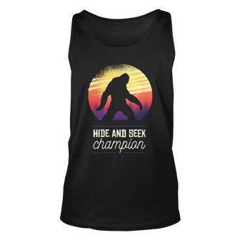 Big Foot Hide And Seek Champion Unisex Tank Top - Monsterry UK