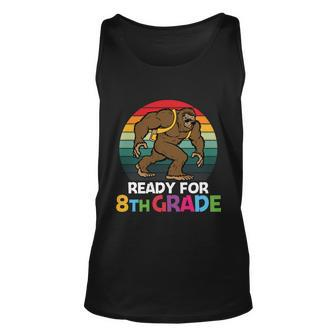 Bigfoot Ready For 8Th Grade Back To School First Day Of School Unisex Tank Top - Monsterry
