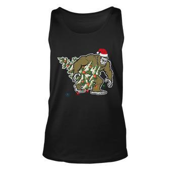 Bigfoot Stole Christmas Tshirt Unisex Tank Top - Monsterry