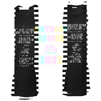 Birthday Cruise 2022 Vacation Sea Spring Break Ship Squad Men Women Tank Top Graphic Print Unisex - Thegiftio