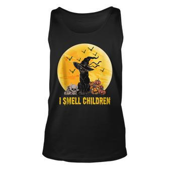 Black Cat Halloween I Smell Children Witch Witches Kitten Unisex Tank Top - Seseable