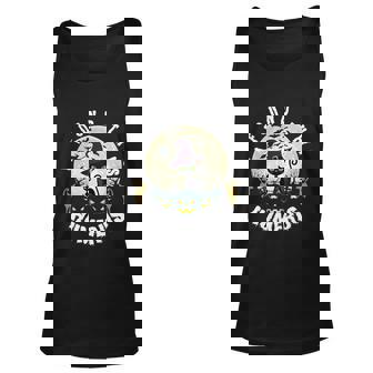 Black Cat Pumpkin Halloween Quote V2 Unisex Tank Top - Thegiftio