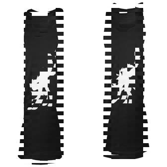 Black Cat White Cat Halloween Quote Men Women Tank Top Graphic Print Unisex - Thegiftio