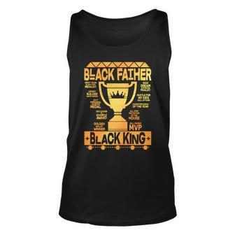 Black Father Black King Tshirt Unisex Tank Top - Monsterry UK