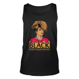 Black Girl Magic Melanin Afro Queen Black History Month Gift V2 Unisex Tank Top - Seseable