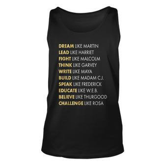 Black History Gifts Dream Like Martin Unisex Tank Top - Monsterry CA