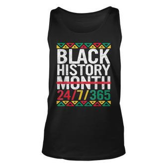 Black History Month 2022 Black History 247365 Melanin Men Women Tank Top Graphic Print Unisex - Thegiftio UK