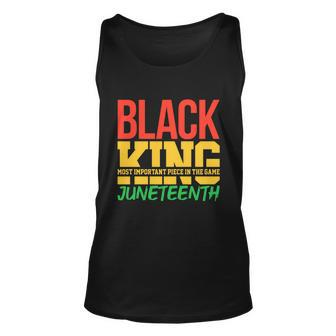 Black King The Most Important Piece In The Game June 19Th 1865 Graphic Design Printed Casual Daily Basic Unisex Tank Top - Thegiftio UK