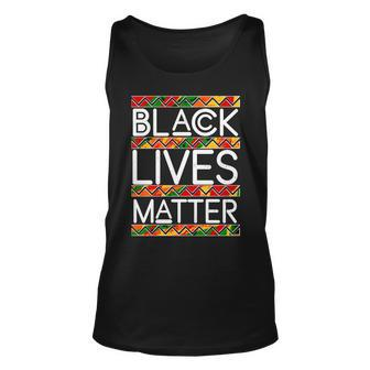Black Lives Matter Traditional Colors Tshirt Unisex Tank Top - Monsterry