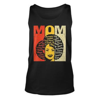 Black Mother Afro Natural Hair Melanin Pride Mom Mothers Day Unisex Tank Top - Thegiftio UK