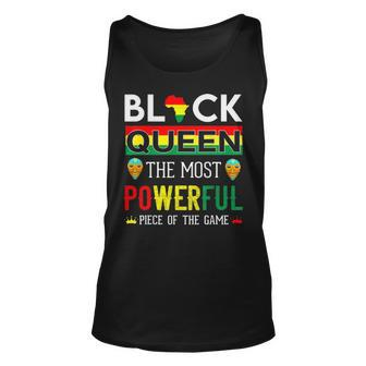 Black Queen The Most Powerful Piece In The Game Women Girl Unisex Tank Top - Thegiftio UK