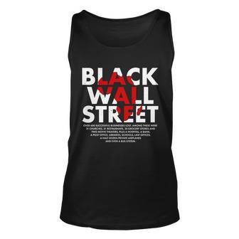 Black Wall Street Black History Month Tshirt V2 Unisex Tank Top - Monsterry CA